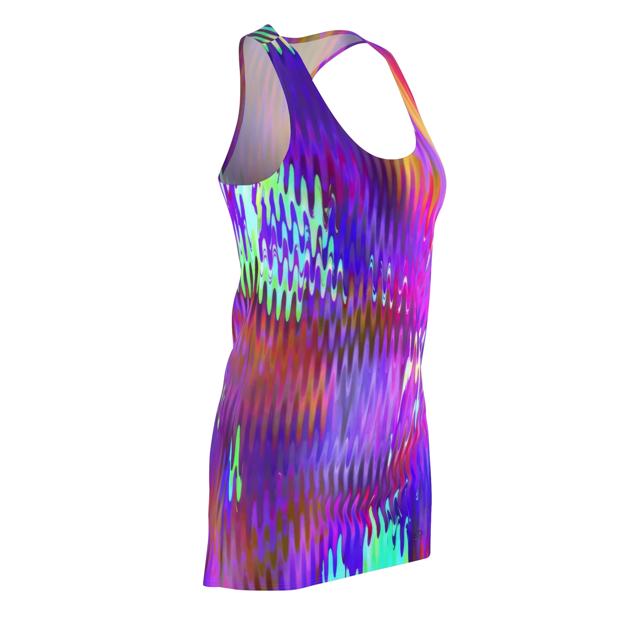 Racerback Dress — Sub Bass (AOP)