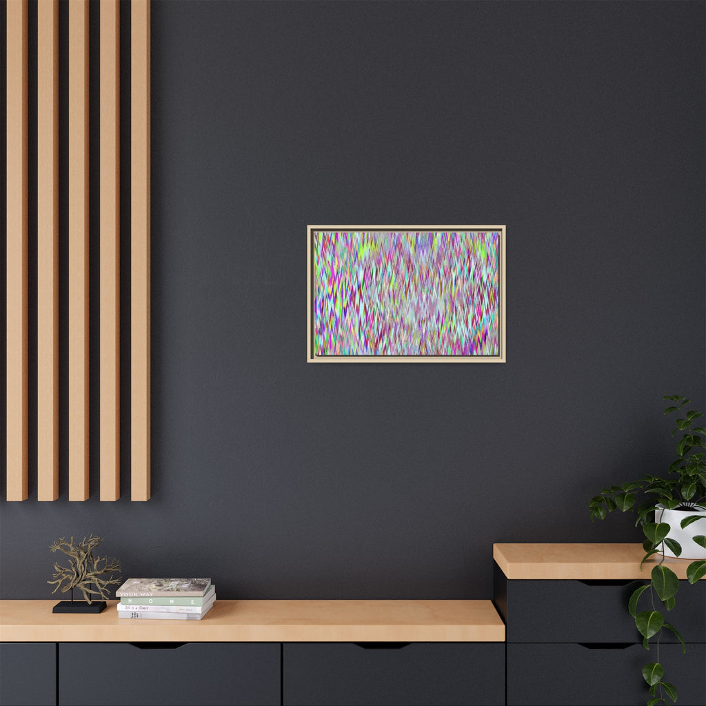 Framed Canvas Art — "Gun Runners Static"
