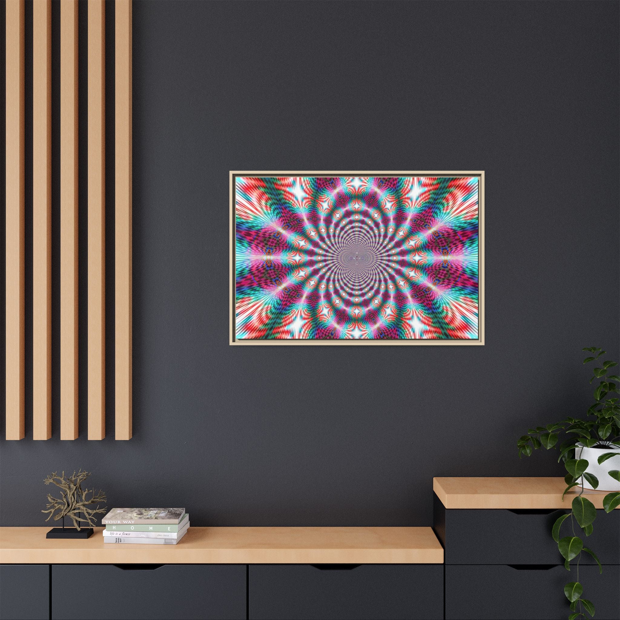 Framed Canvas Art — "QOV"