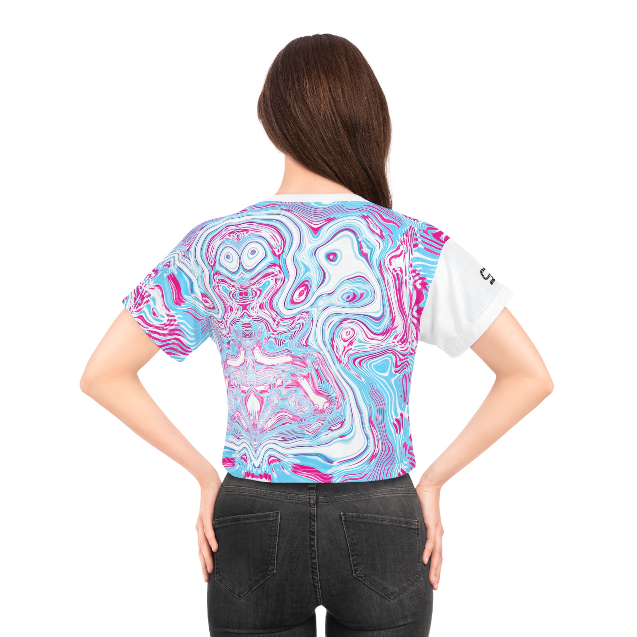 Crop Tee - Spirit Cotton Candy (AOP)