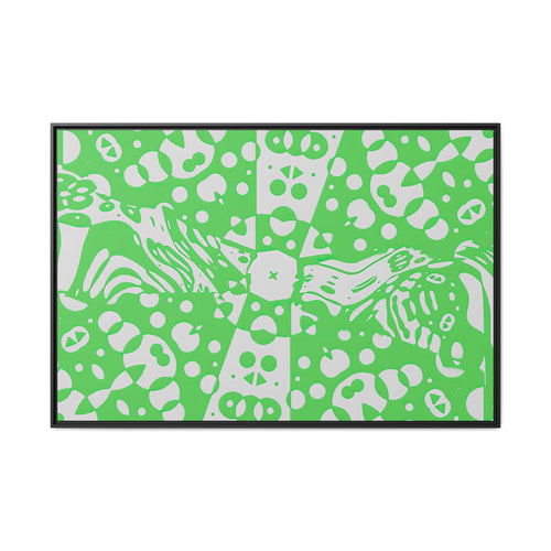 Framed Canvas Art - Aztec G