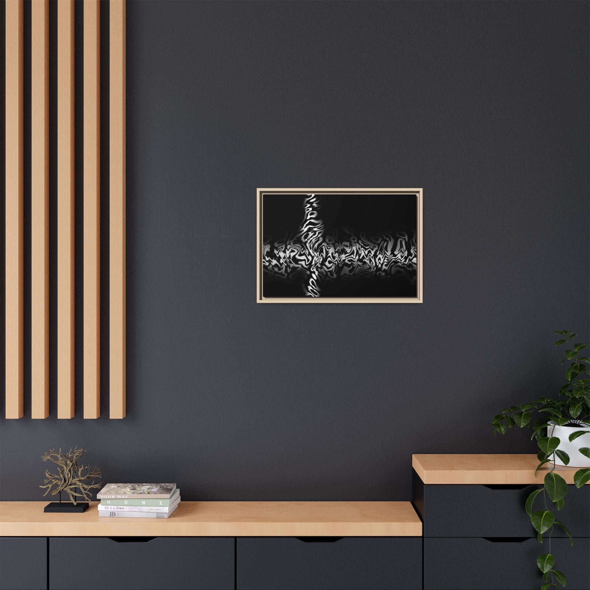 Framed Canvas Art — "Plasma"