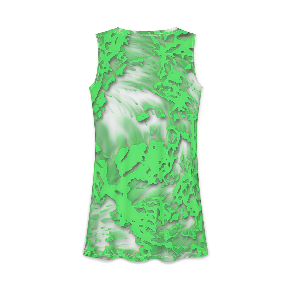 Women's Casual Dress – Tracers Green (AOP)
