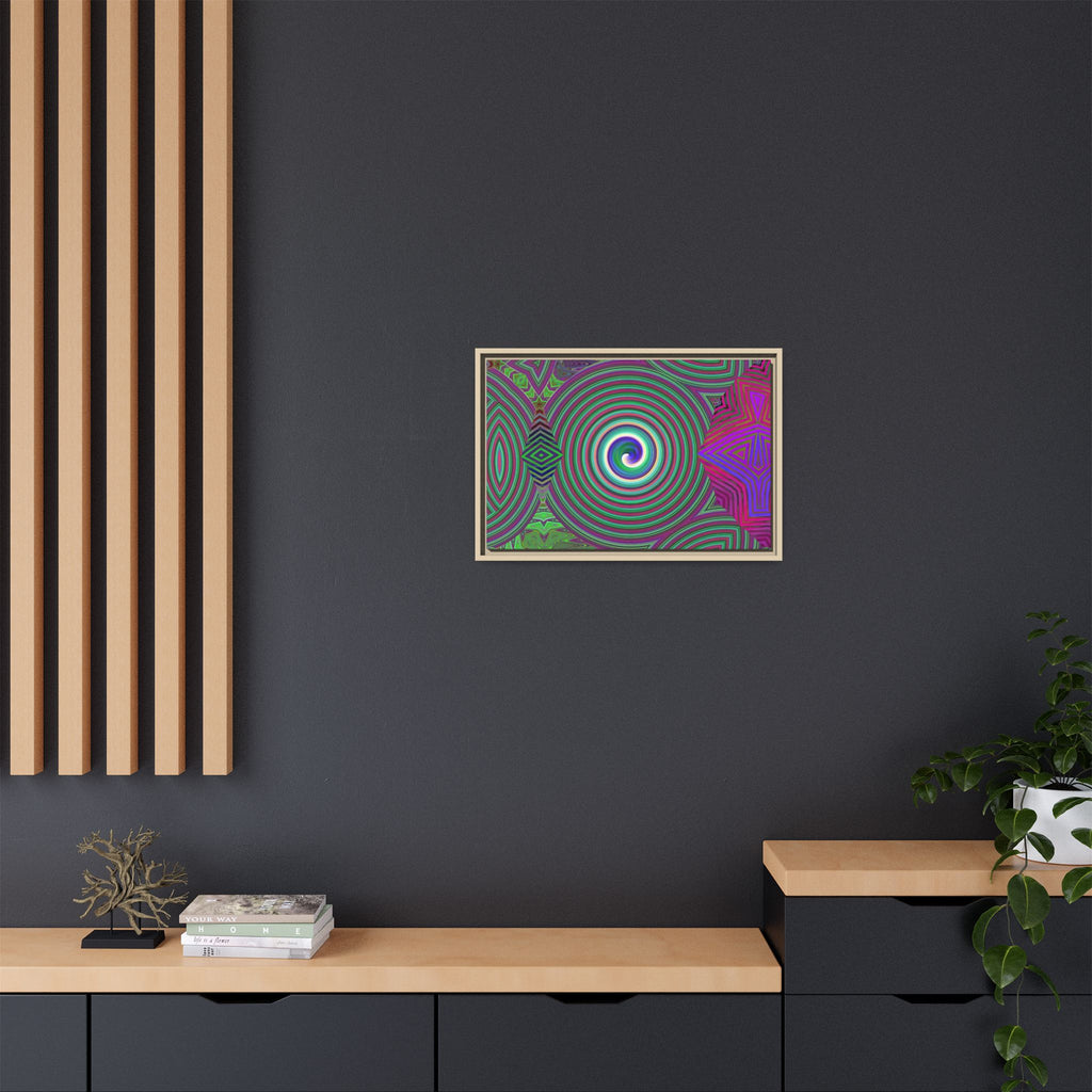 Framed Canvas Art — "Spiroic"