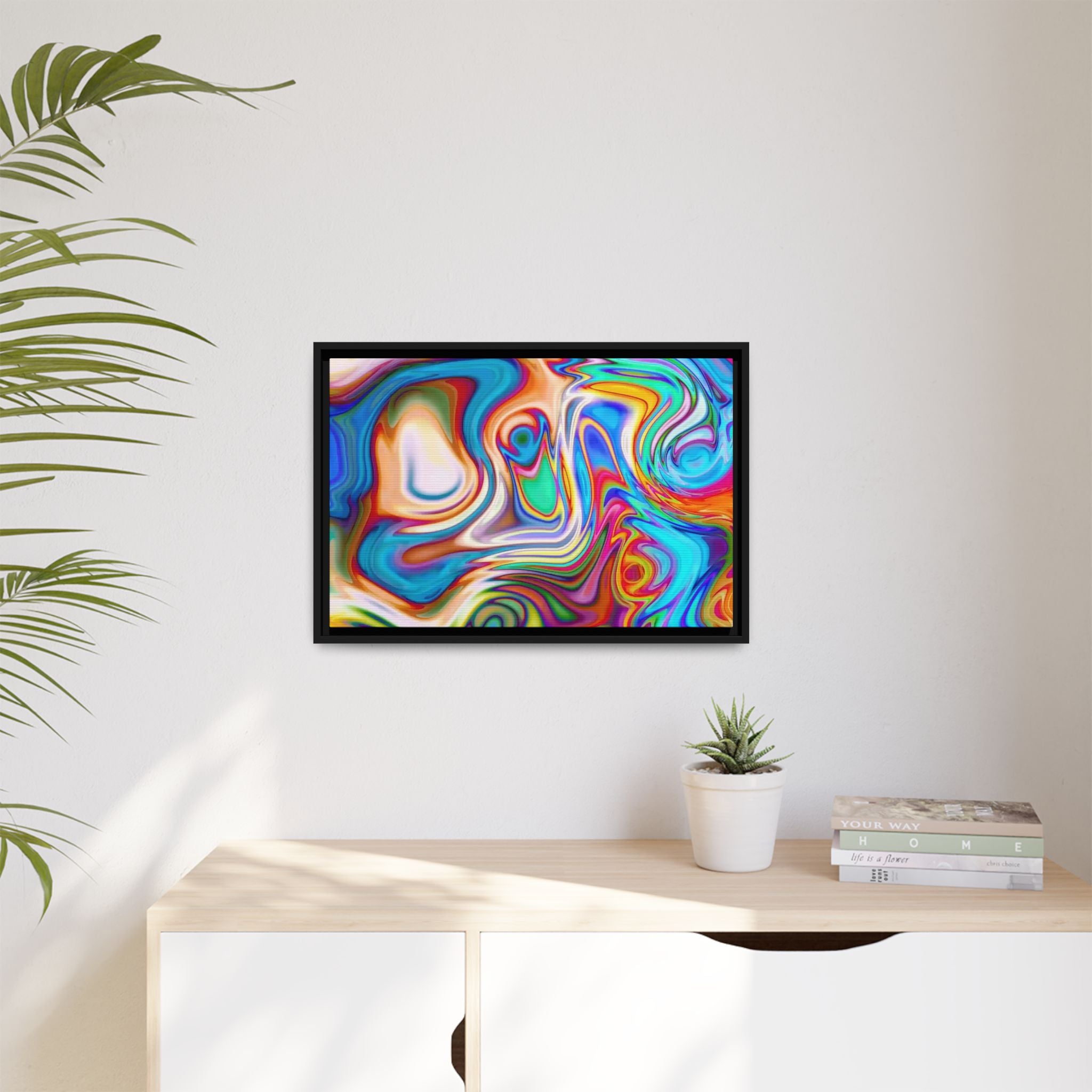Framed Canvas Art — "Metatonal"