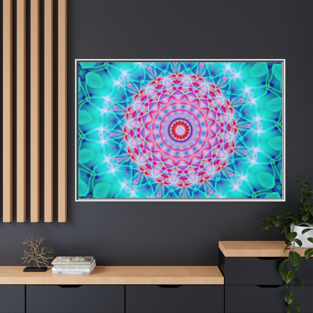 Framed Canvas Art — "Pink Fusion"
