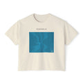 Woman's Box T-Shirt - Sun Spots Blu
