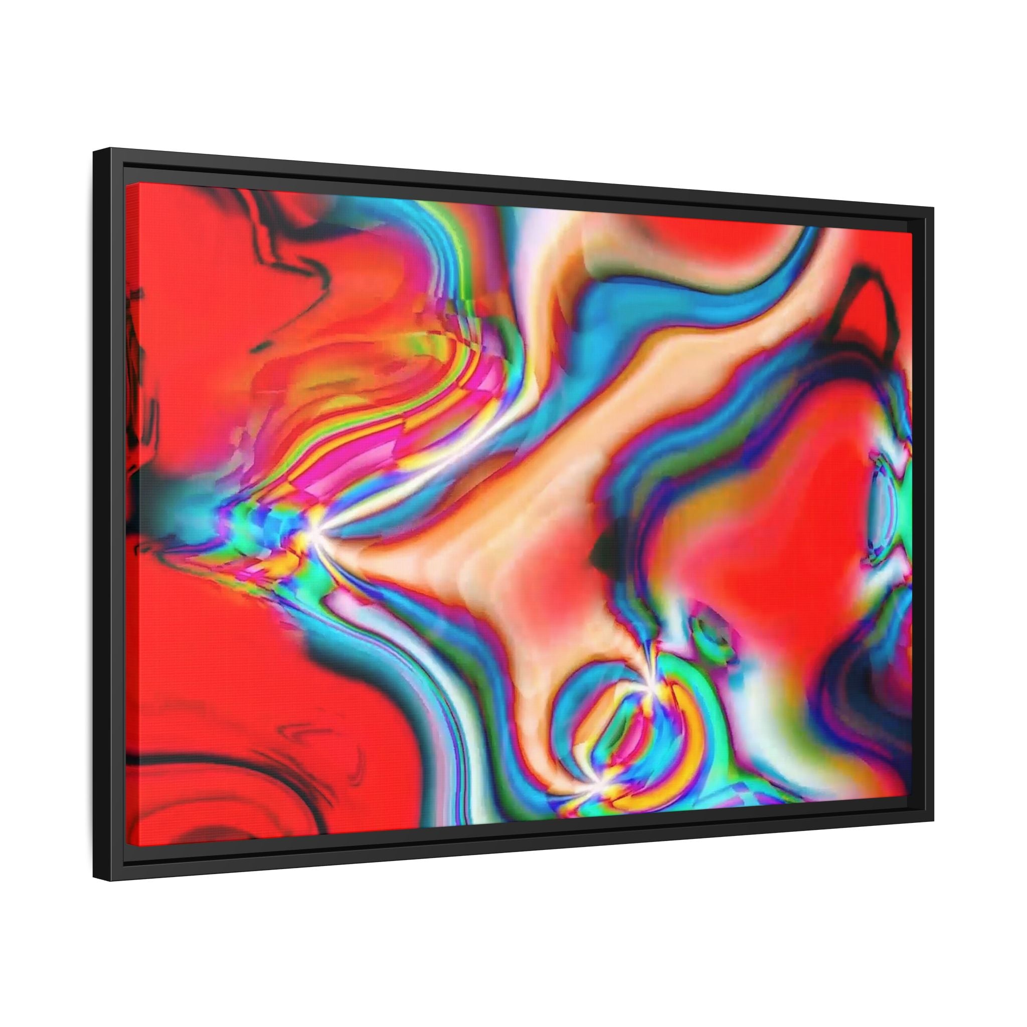 Framed Canvas Art — "Gun Runners Red"