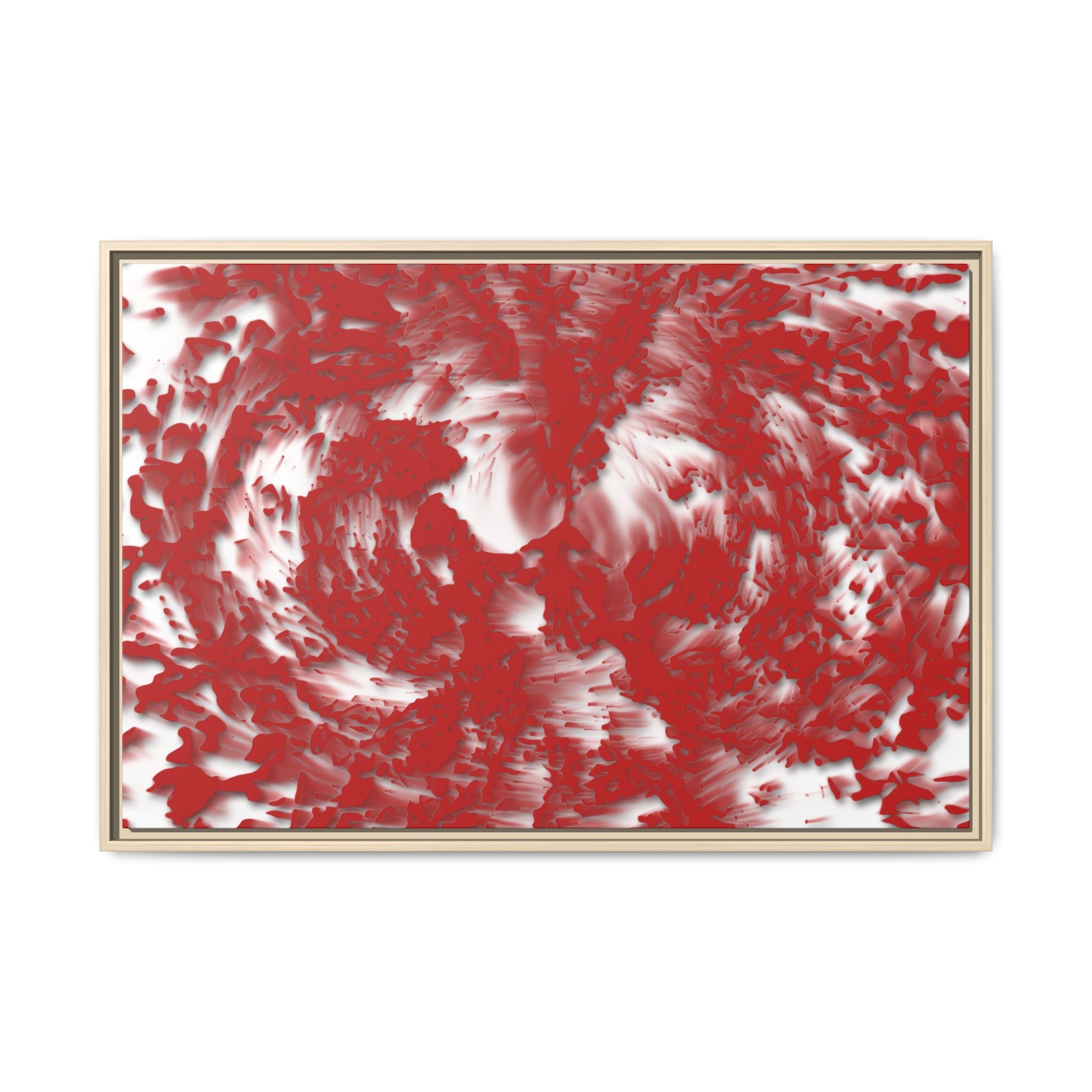Framed Canvas Art - Tracers Red