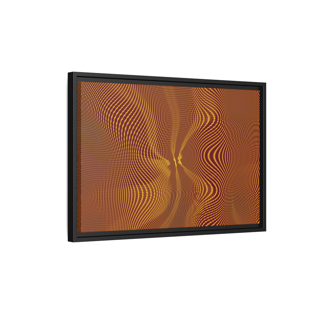 Framed Canvas Art — "Sun Spots Gold"