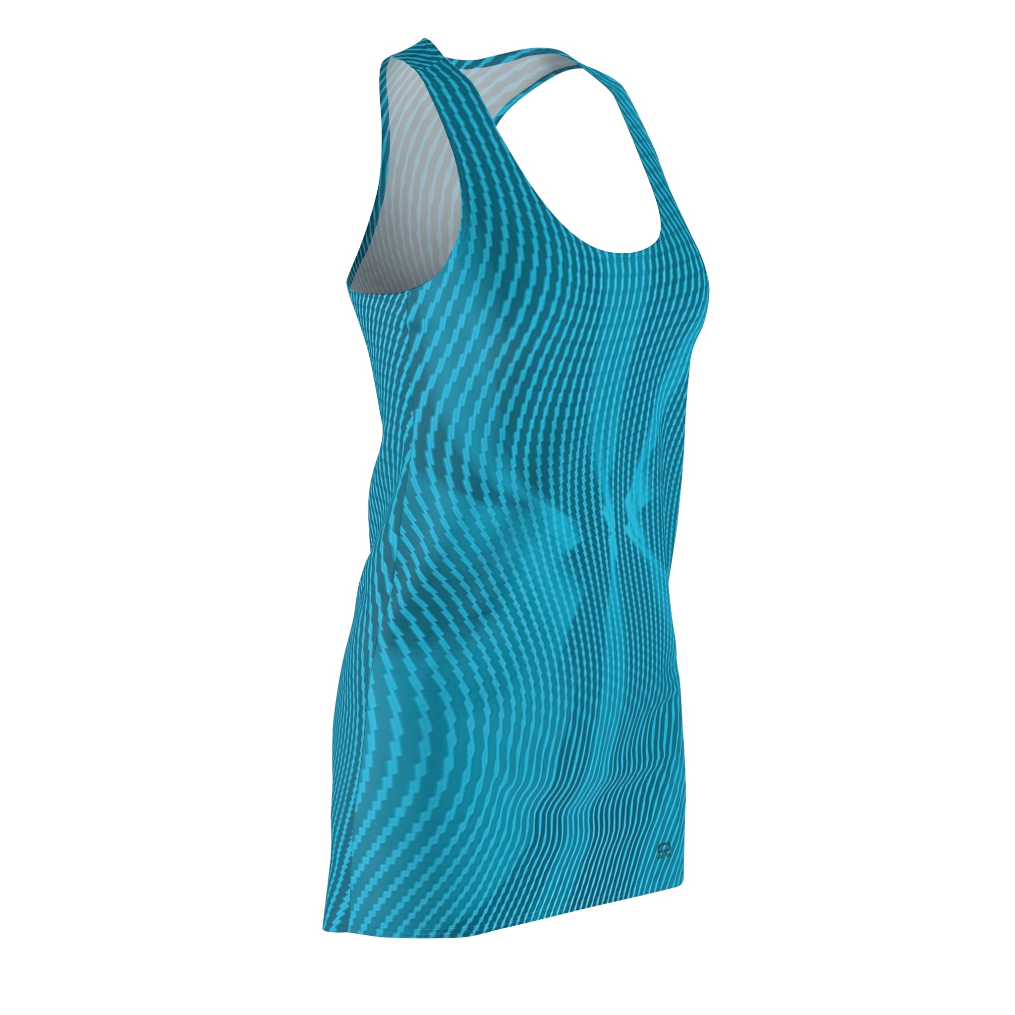 Racerback Dress — Sun Spots Blu (AOP)