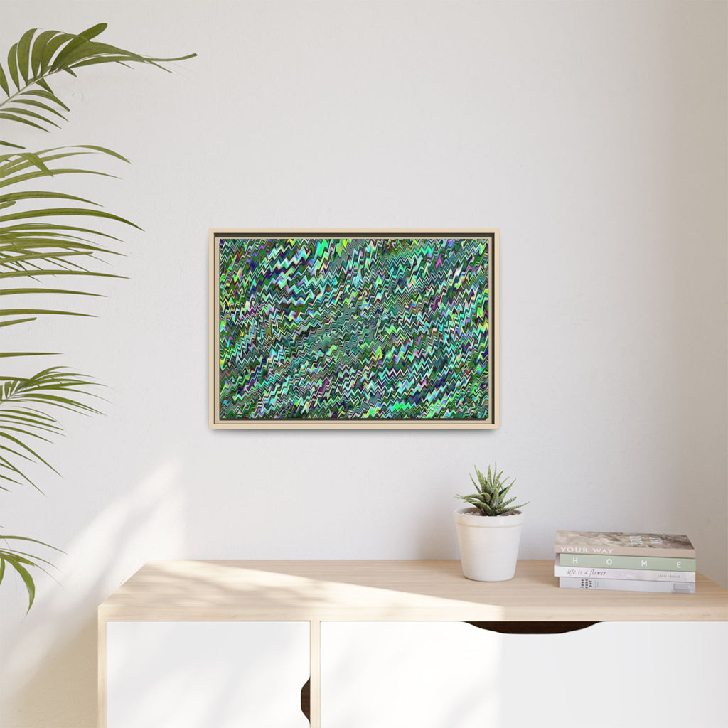 Framed Canvas Art — "GR Jagged"