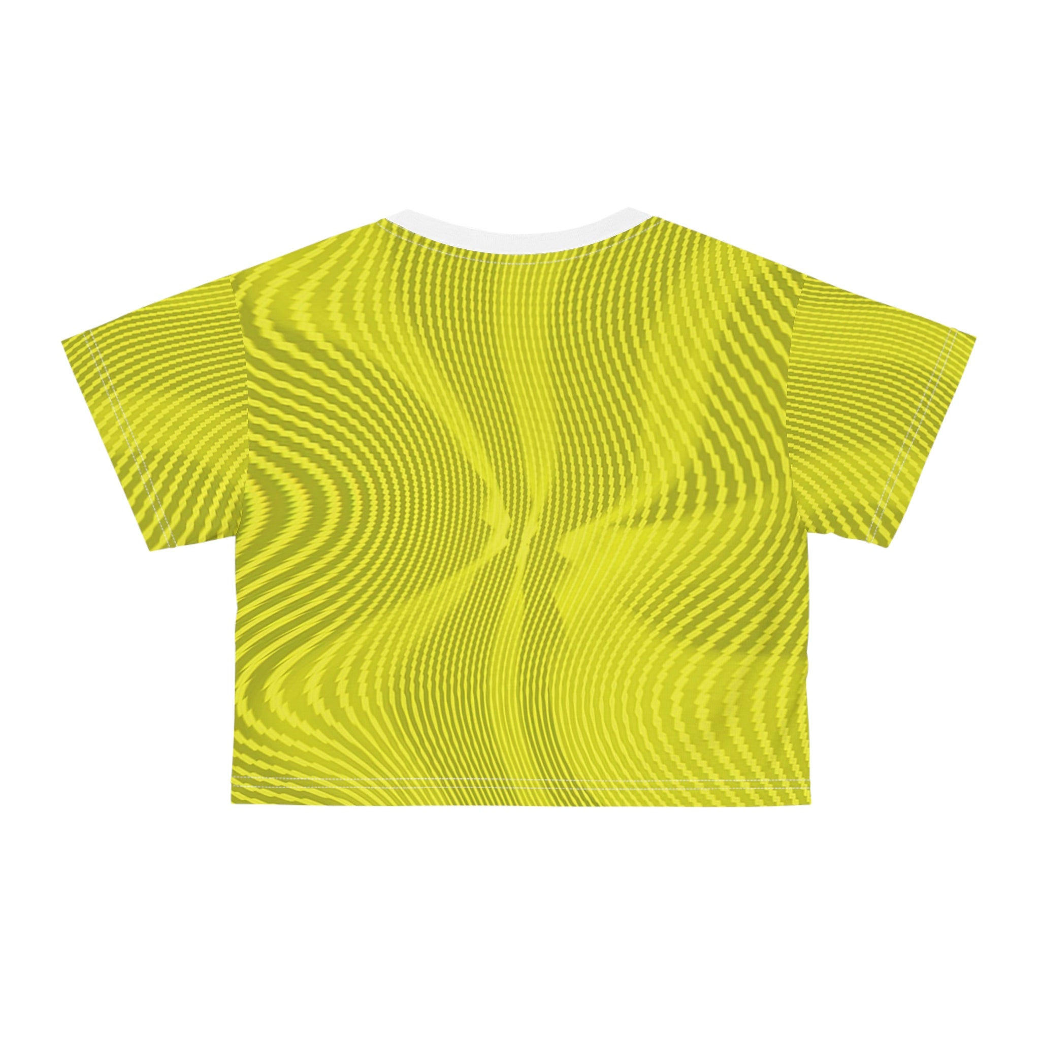 Crop Tee "Sun Spots Yellow" (AOP)