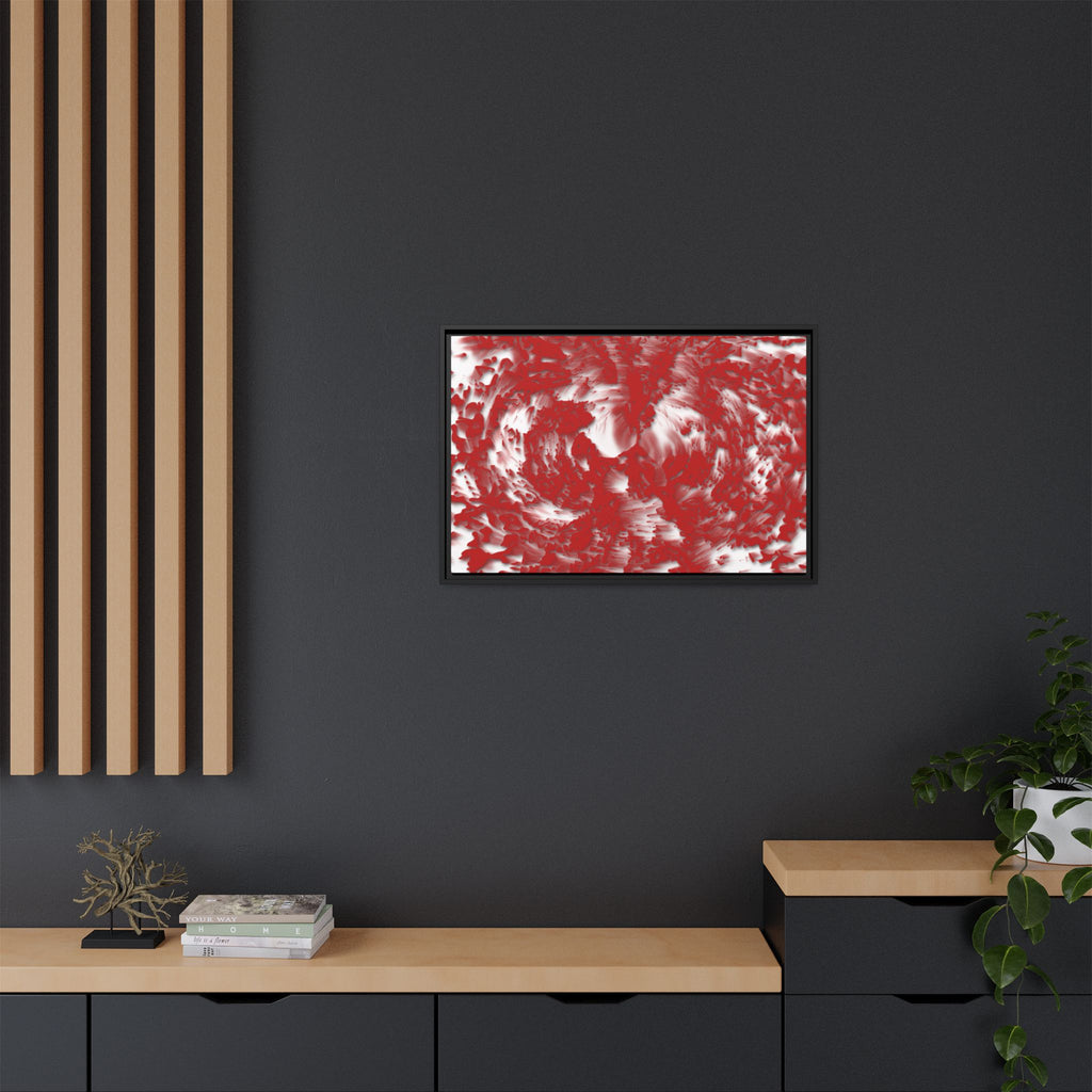 Framed Canvas Art - Tracers Red