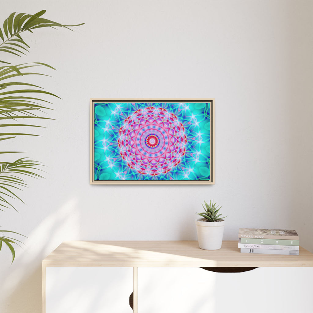 Framed Canvas Art — "Pink Fusion"