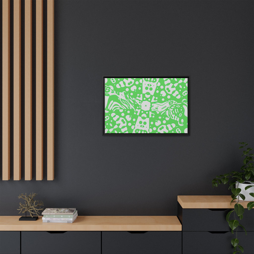 Framed Canvas Art - Aztec G