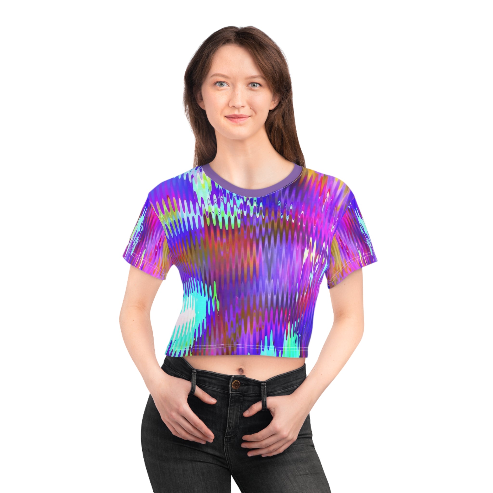 Crop Tee - Sub Bass (AOP)
