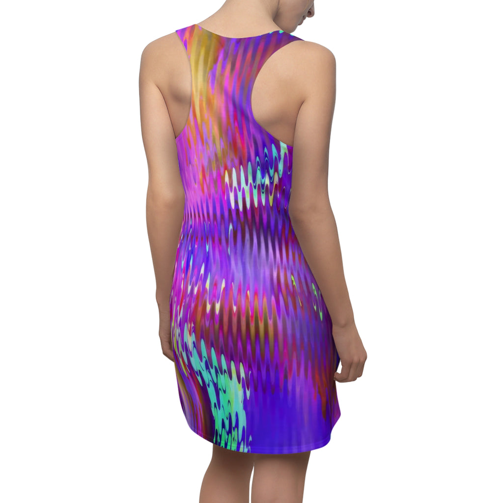 Racerback Dress — Sub Bass (AOP)