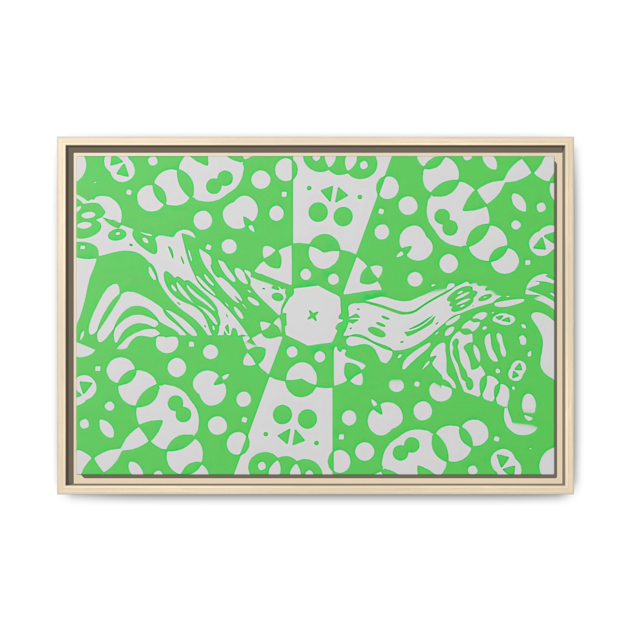 Framed Canvas Art - Aztec G