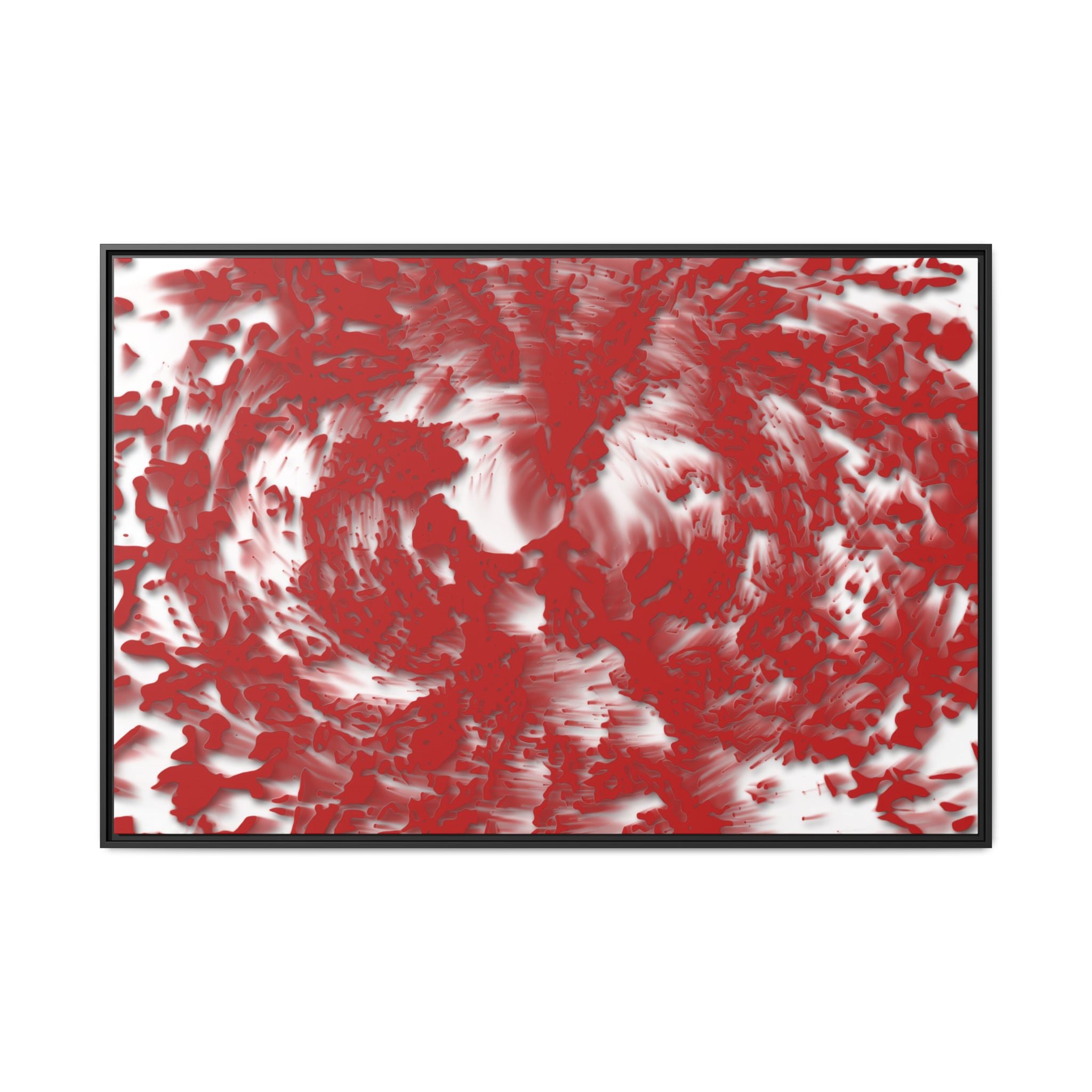 Framed Canvas Art - Tracers Red