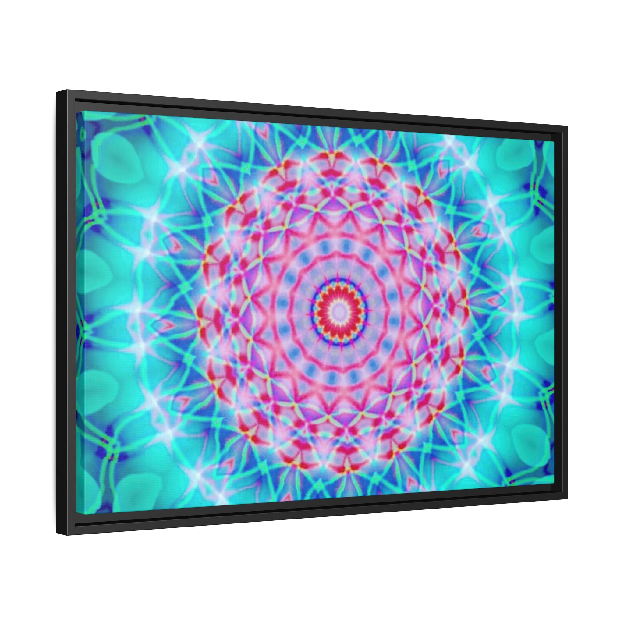 Framed Canvas Art — "Pink Fusion"