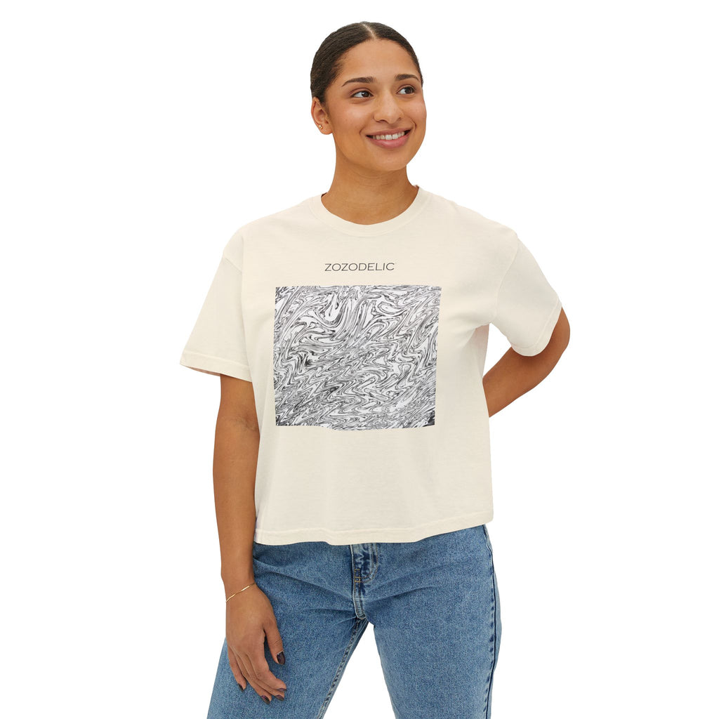 Woman's Box T-Shirt - Hoops BW