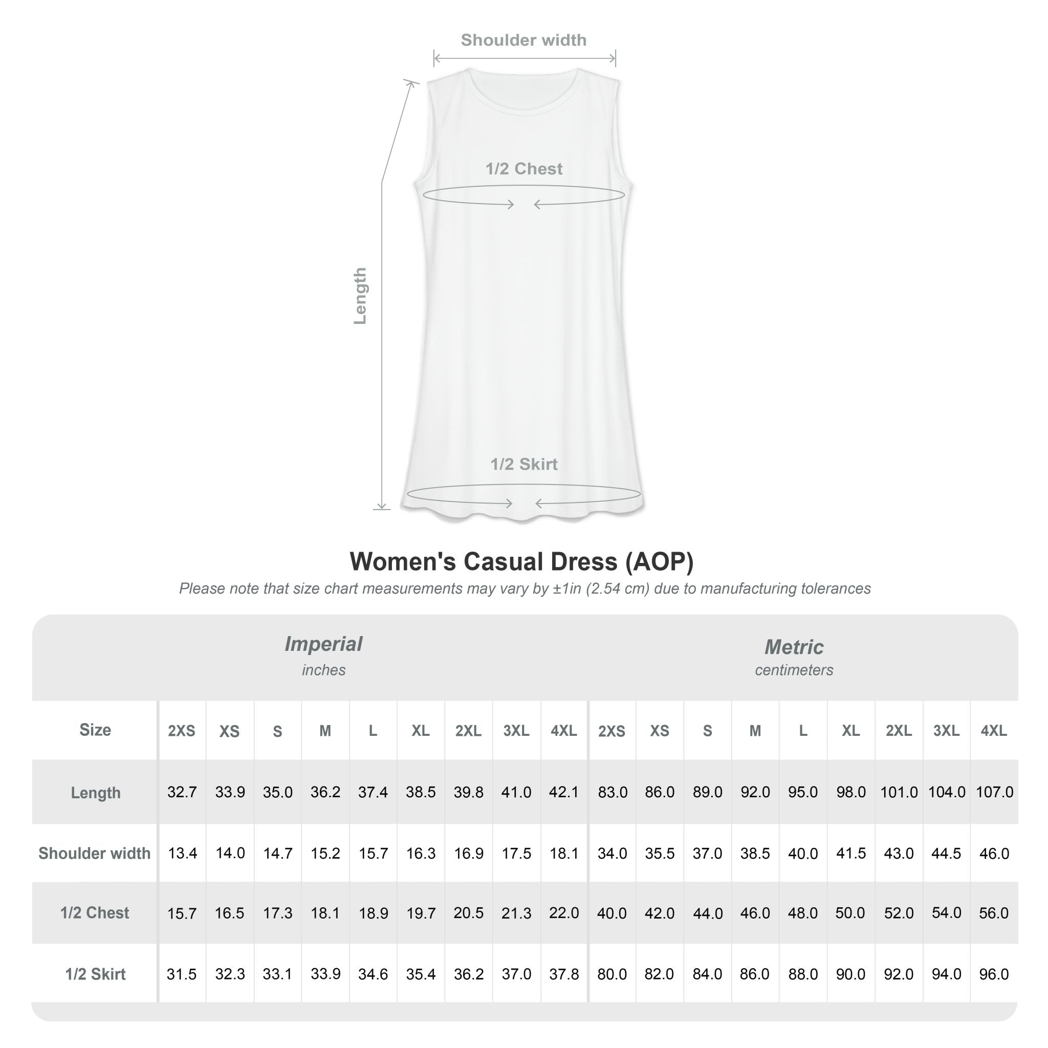 Women's Casual Dress – Bone Candy (AOP)
