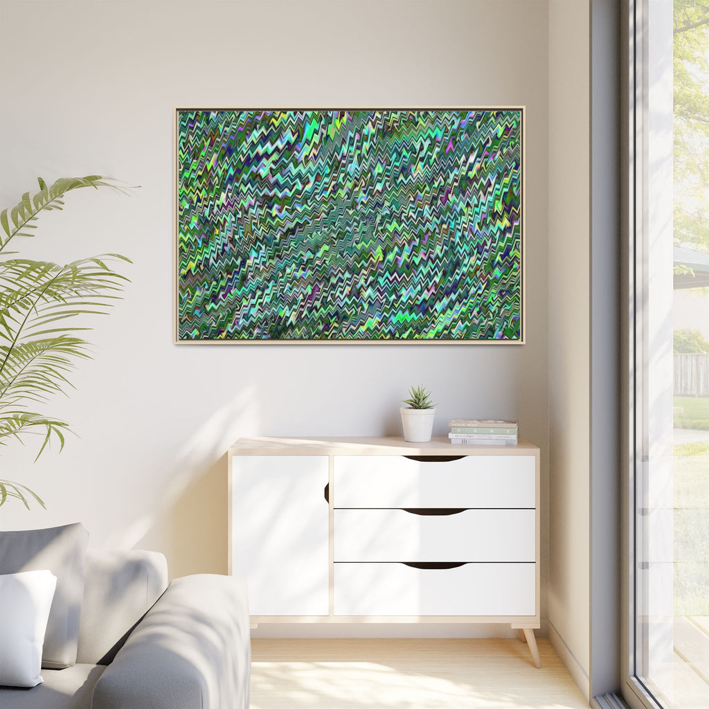 Framed Canvas Art — "GR Jagged"