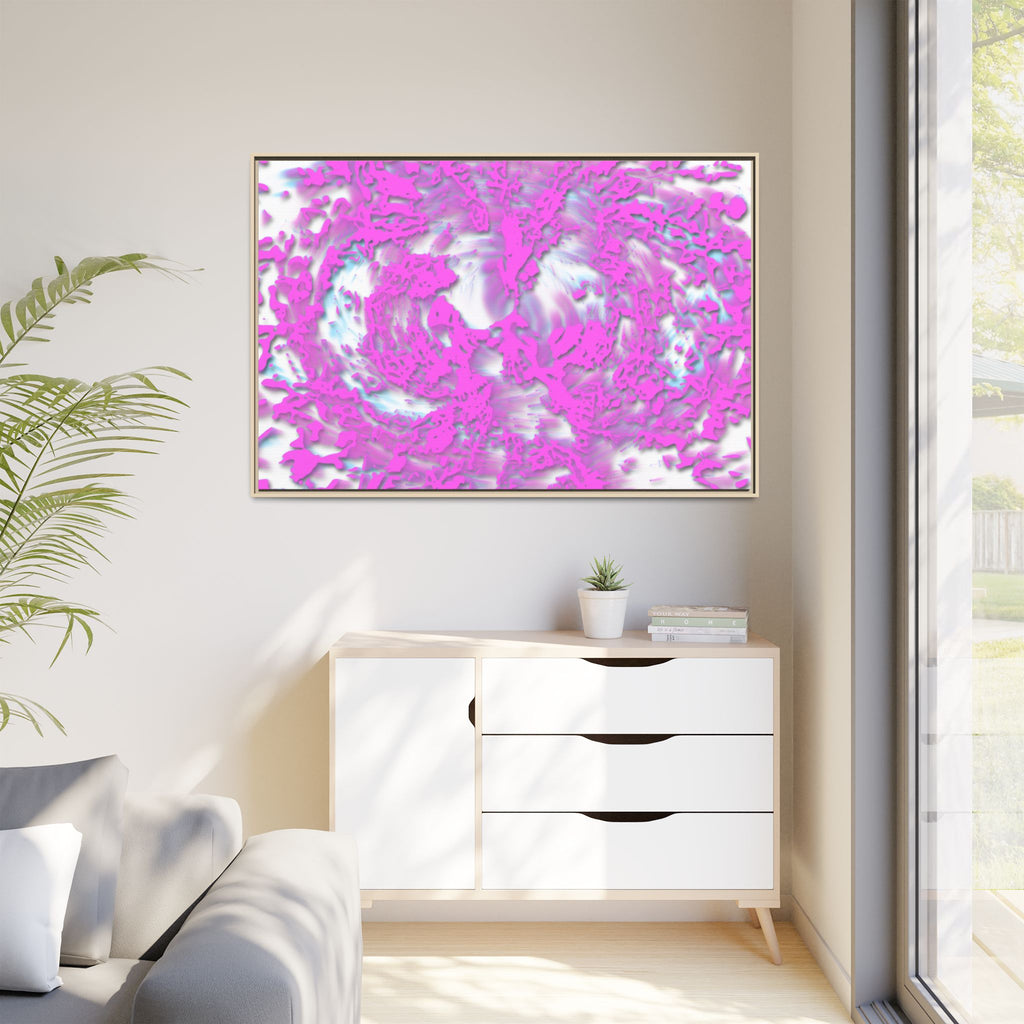 Framed Canvas Art - Tracers Cotton Candy