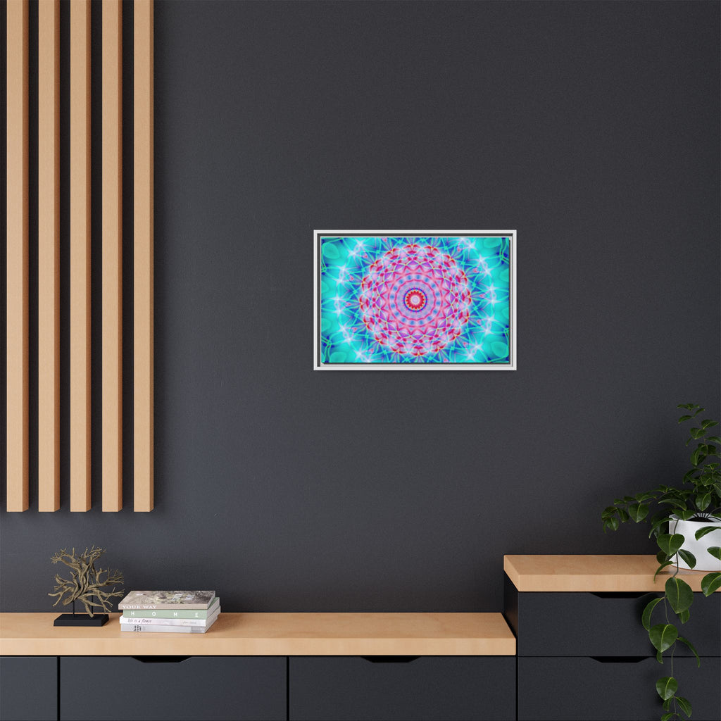 Framed Canvas Art — "Pink Fusion"