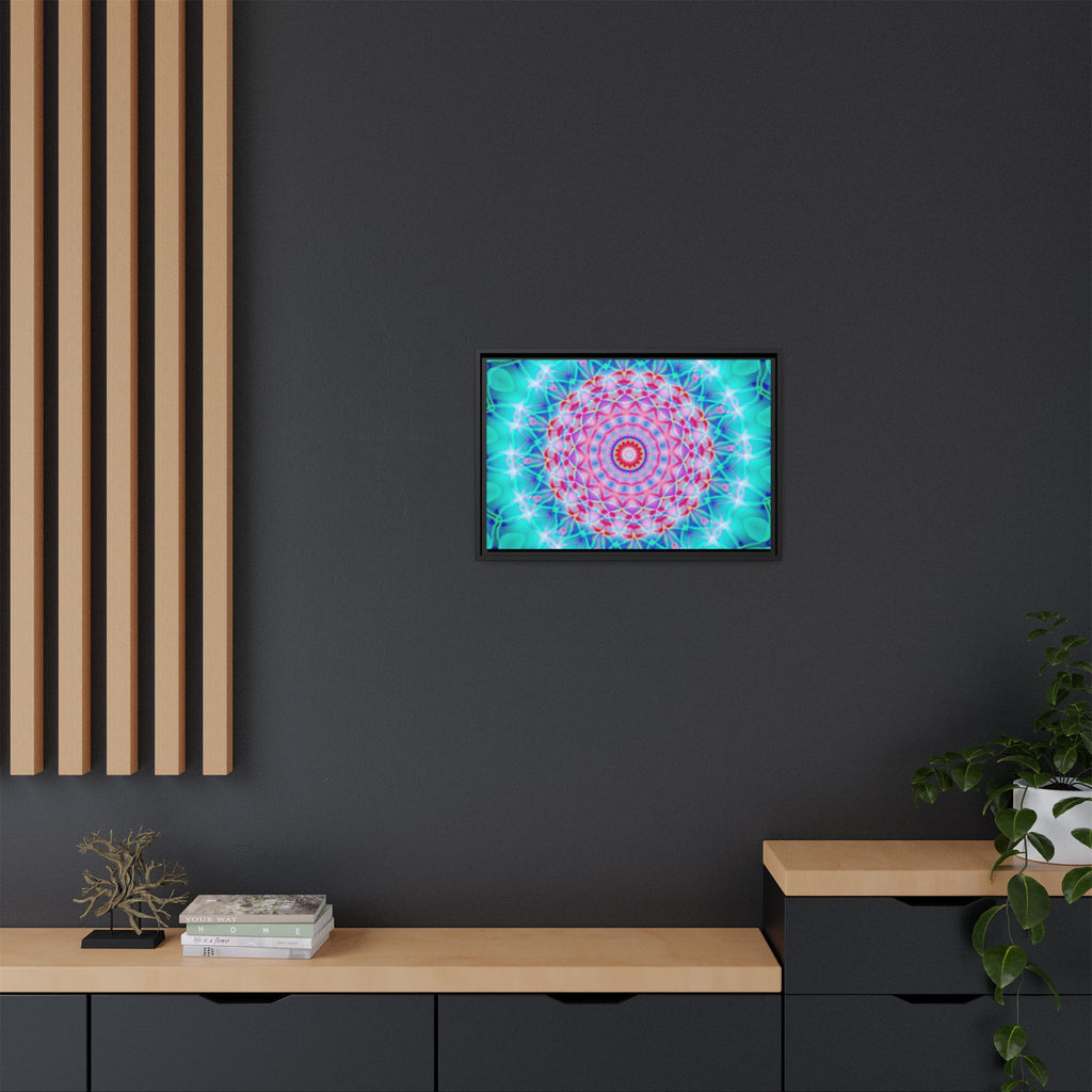 Framed Canvas Art — "Pink Fusion"