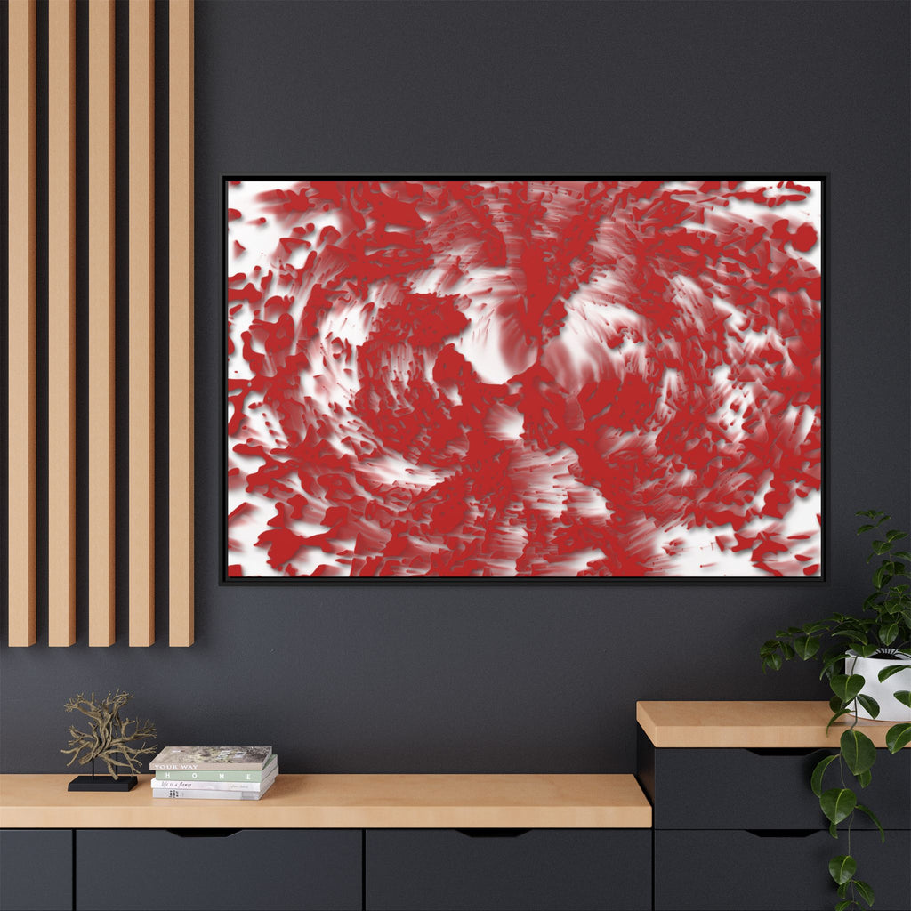 Framed Canvas Art - Tracers Red