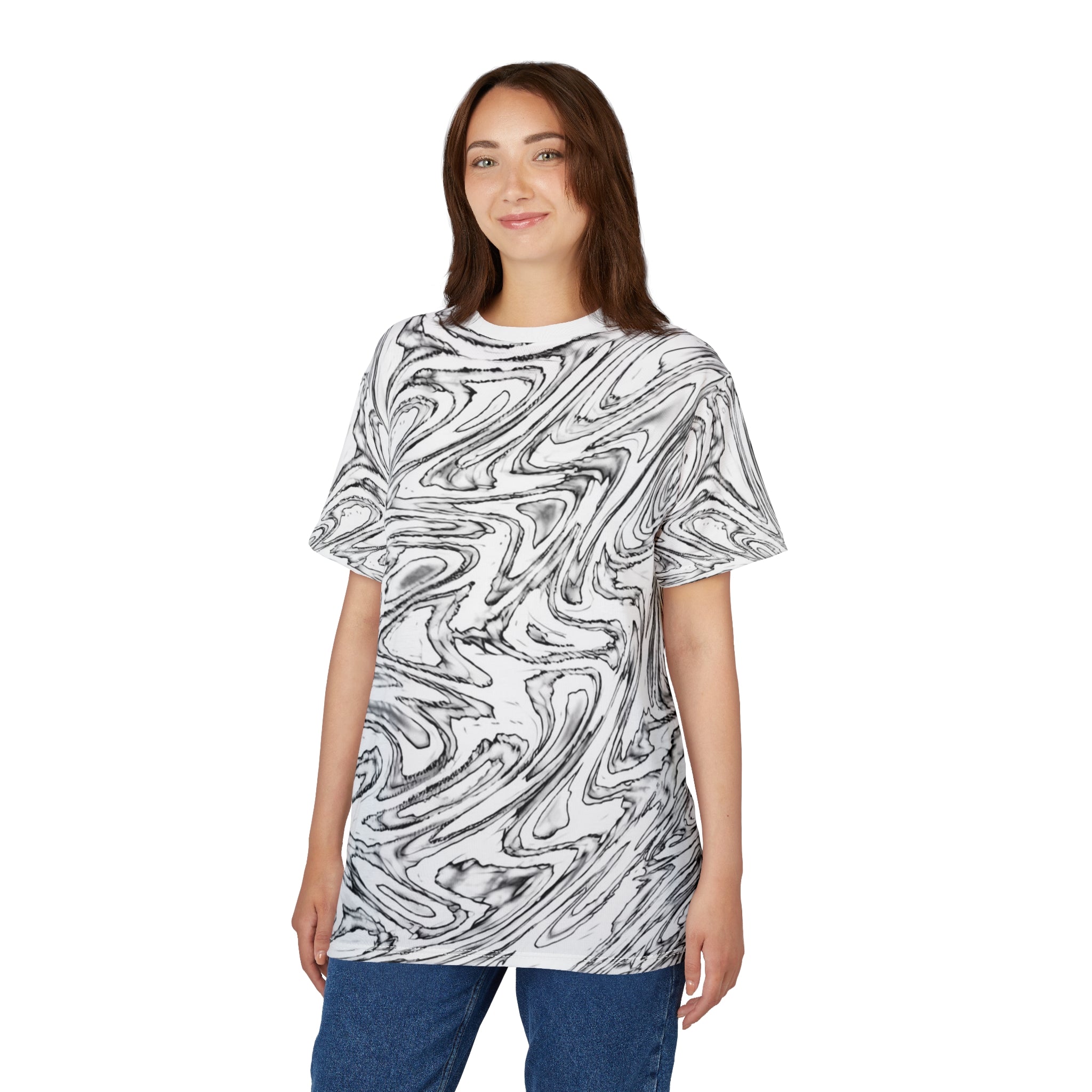 T-Shirt "Hoop BW" (AOP)
