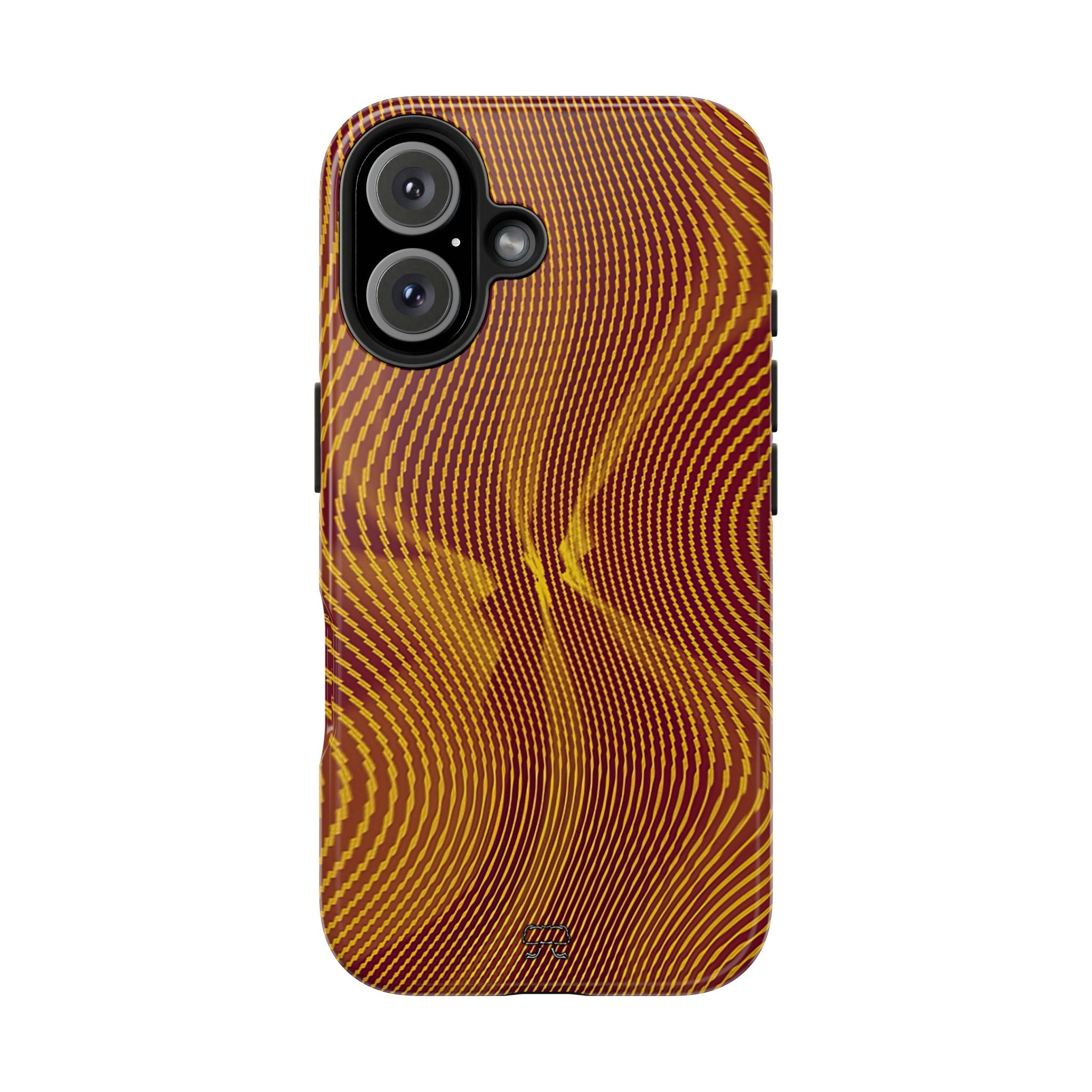 iPhones 11 thru 16 Durable Shockproof Case --- Sun Spots Gold