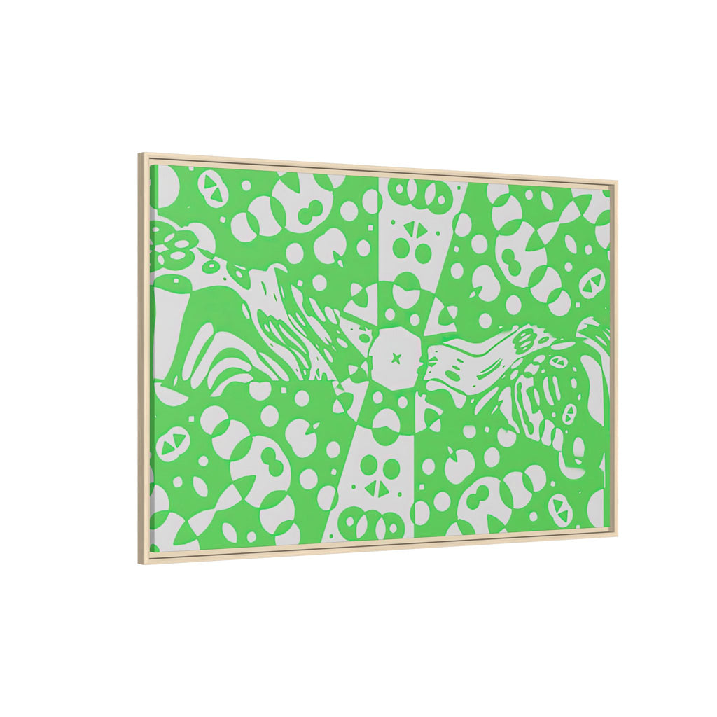 Framed Canvas Art - Aztec G