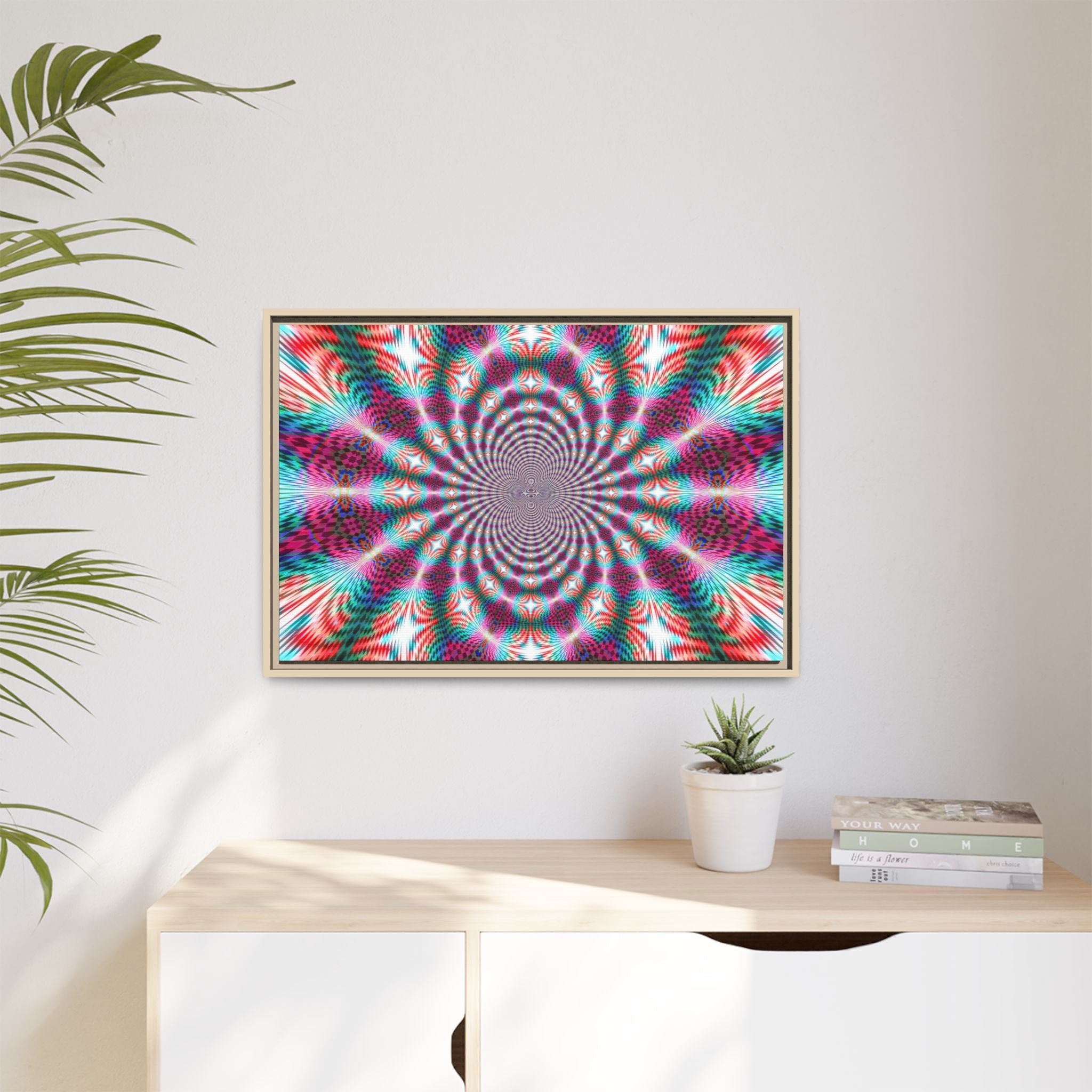 Framed Canvas Art — "QOV"