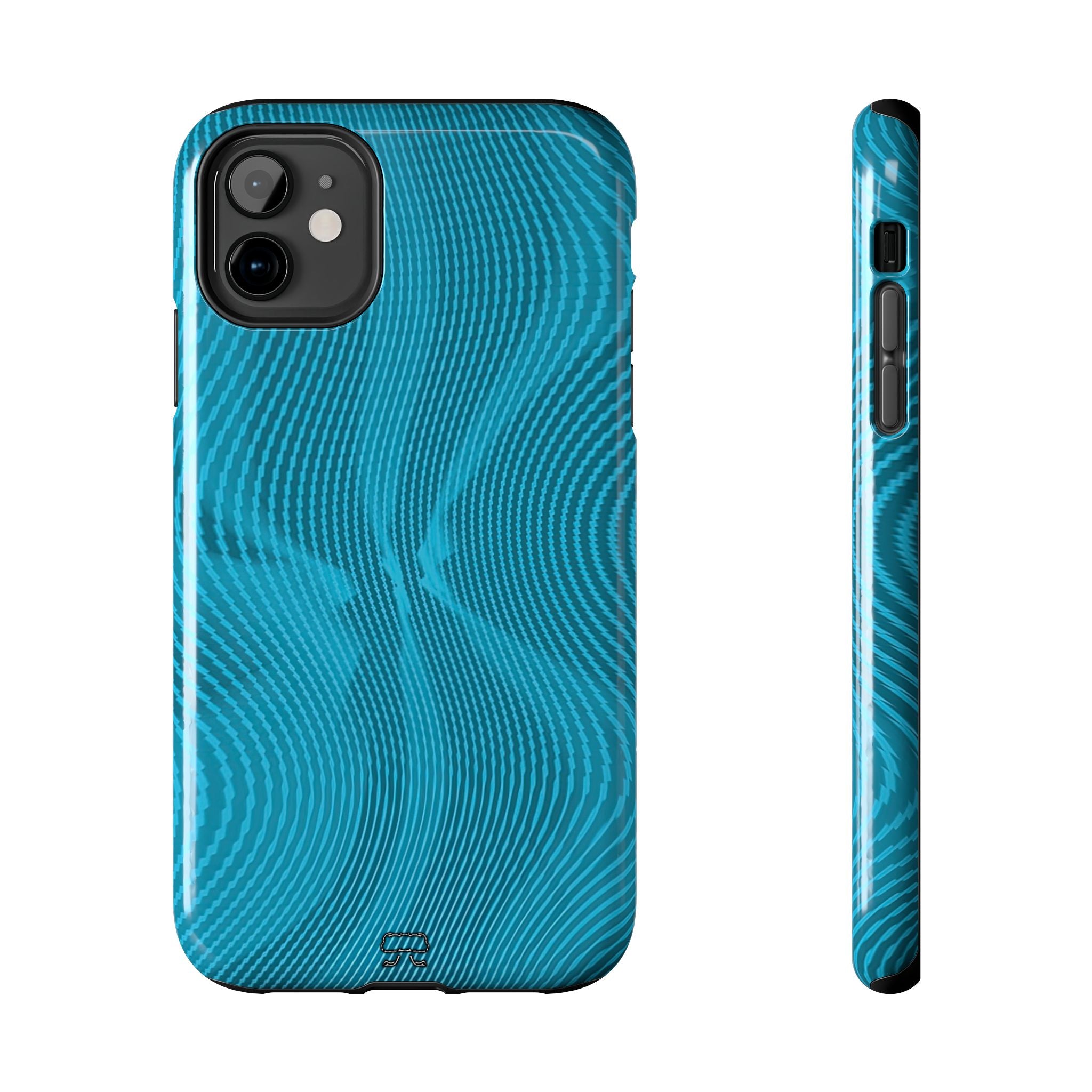 iPhones 11 thru 16 Durable Shockproof Case --- Sun Spots Blu