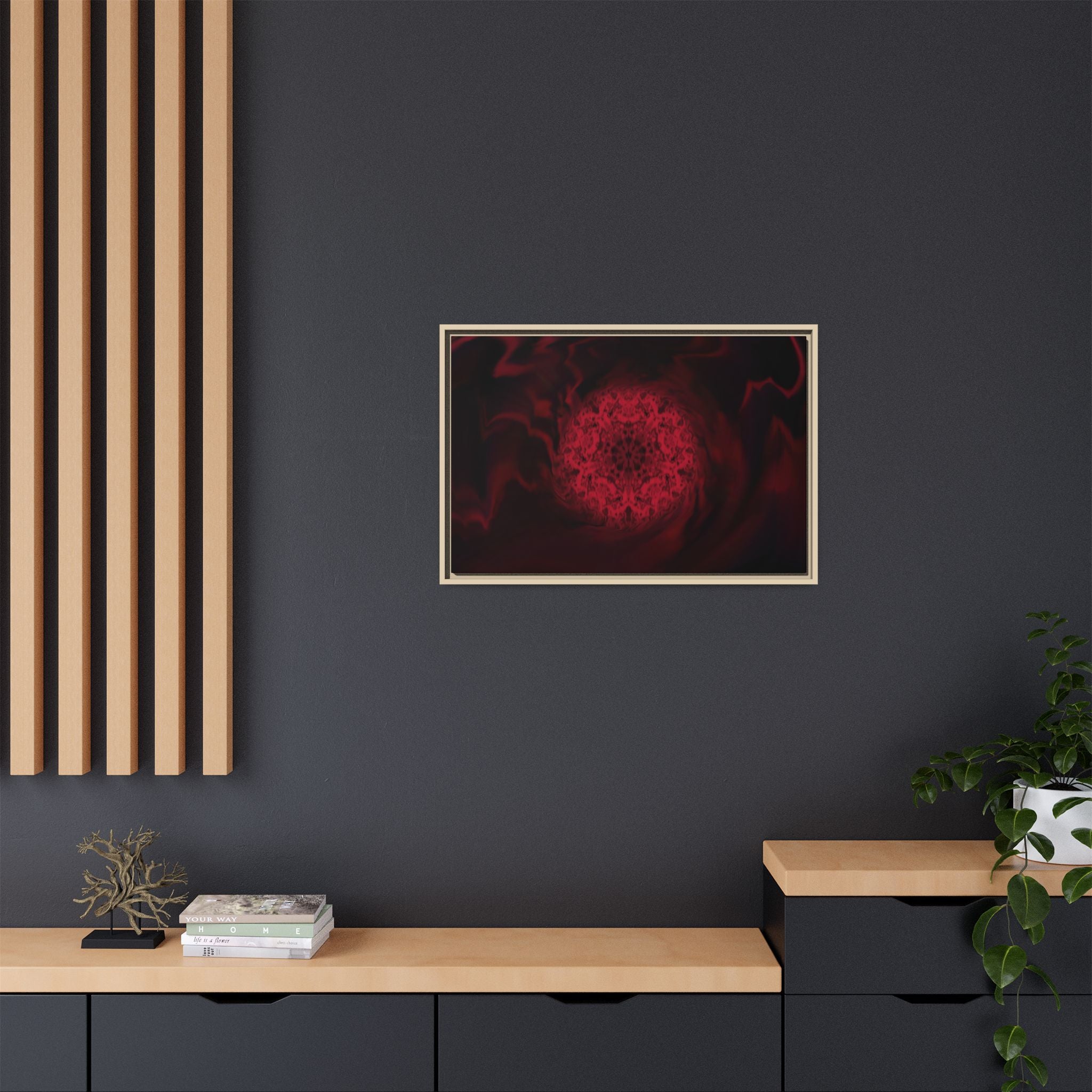 Framed Canvas Art — "Interlaced"