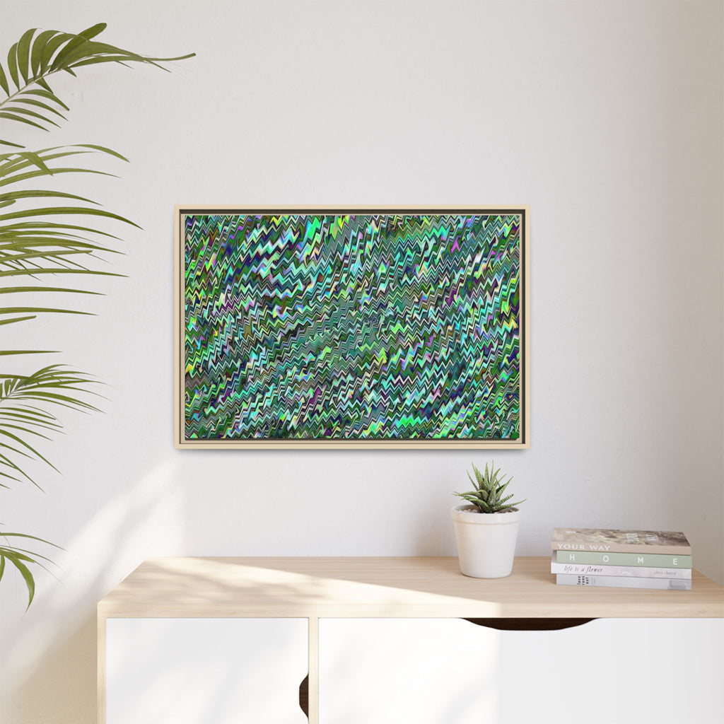 Framed Canvas Art — "GR Jagged"