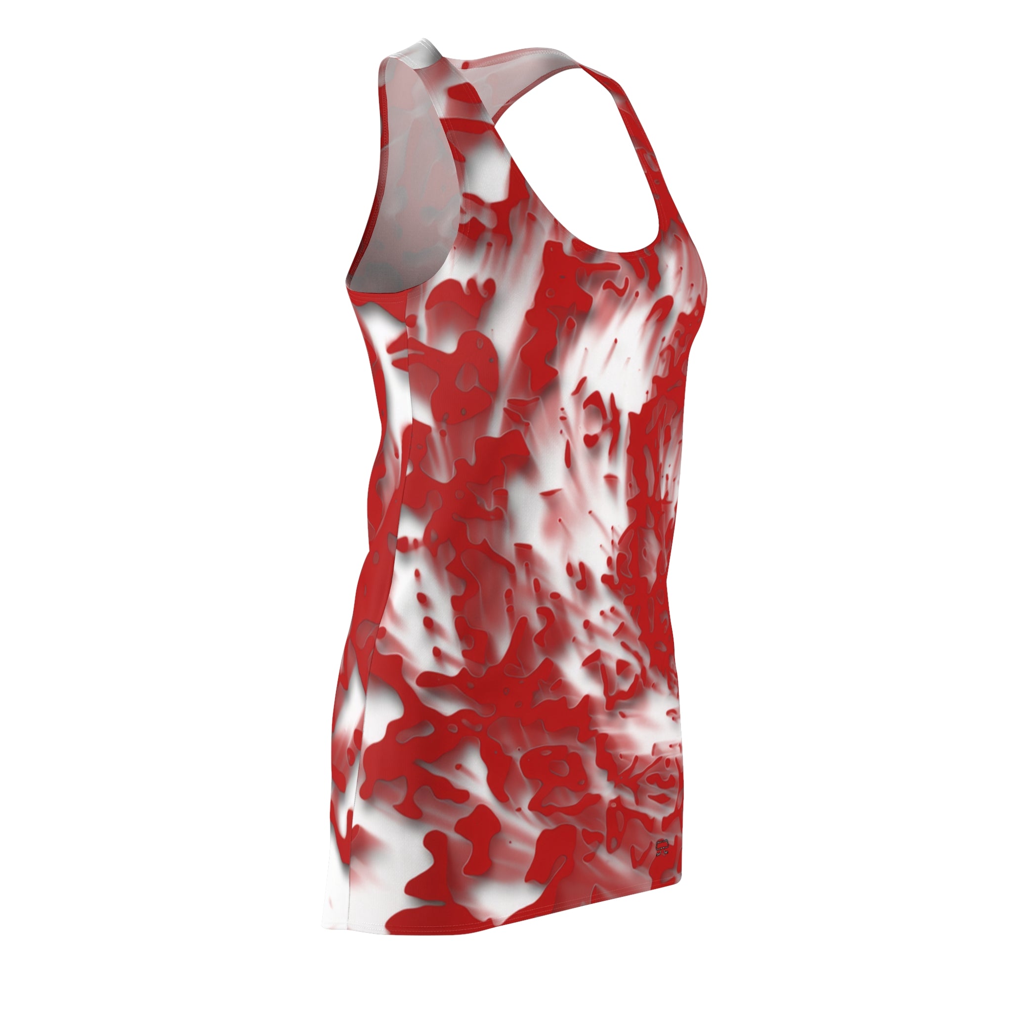 Racerback Dress — Tracers Red (AOP)
