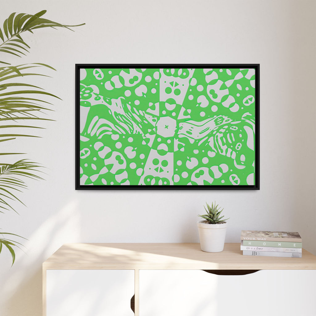 Framed Canvas Art - Aztec G