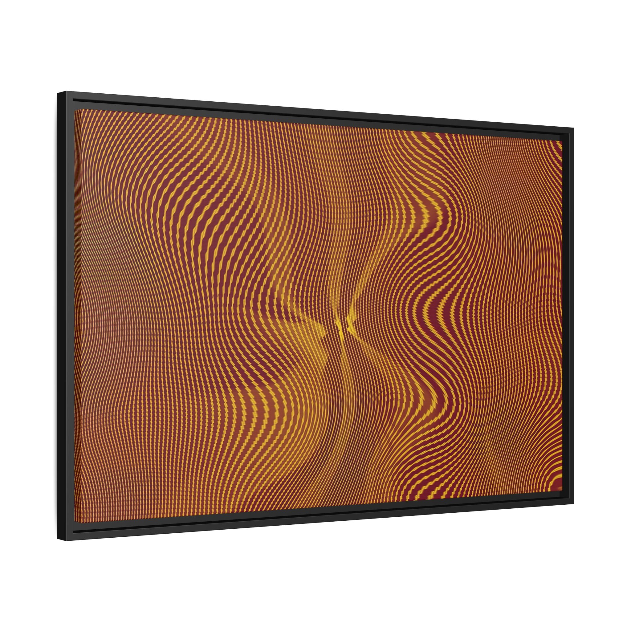 Framed Canvas Art — "Sun Spots Gold"