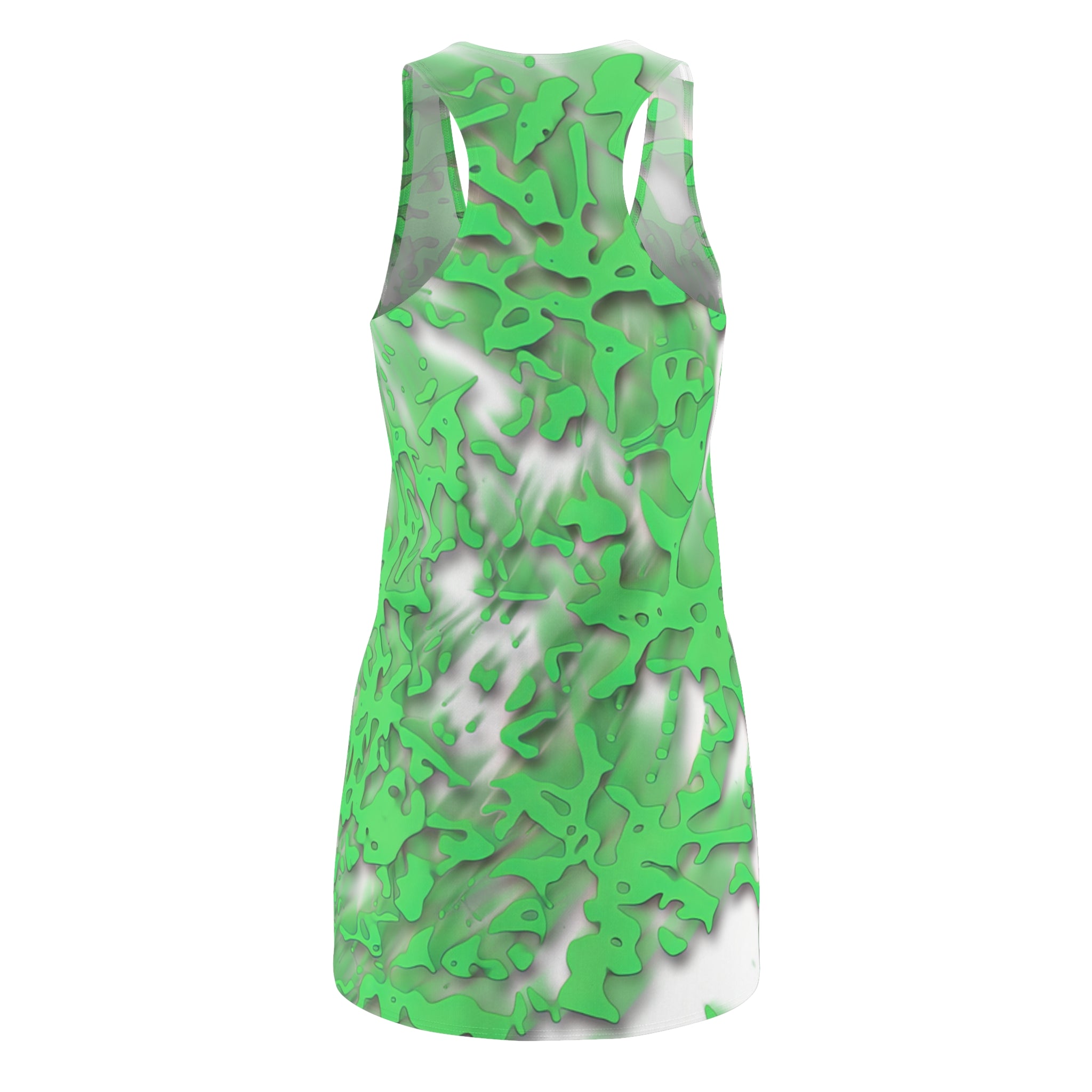 Racerback Dress — Tracers Green (AOP)