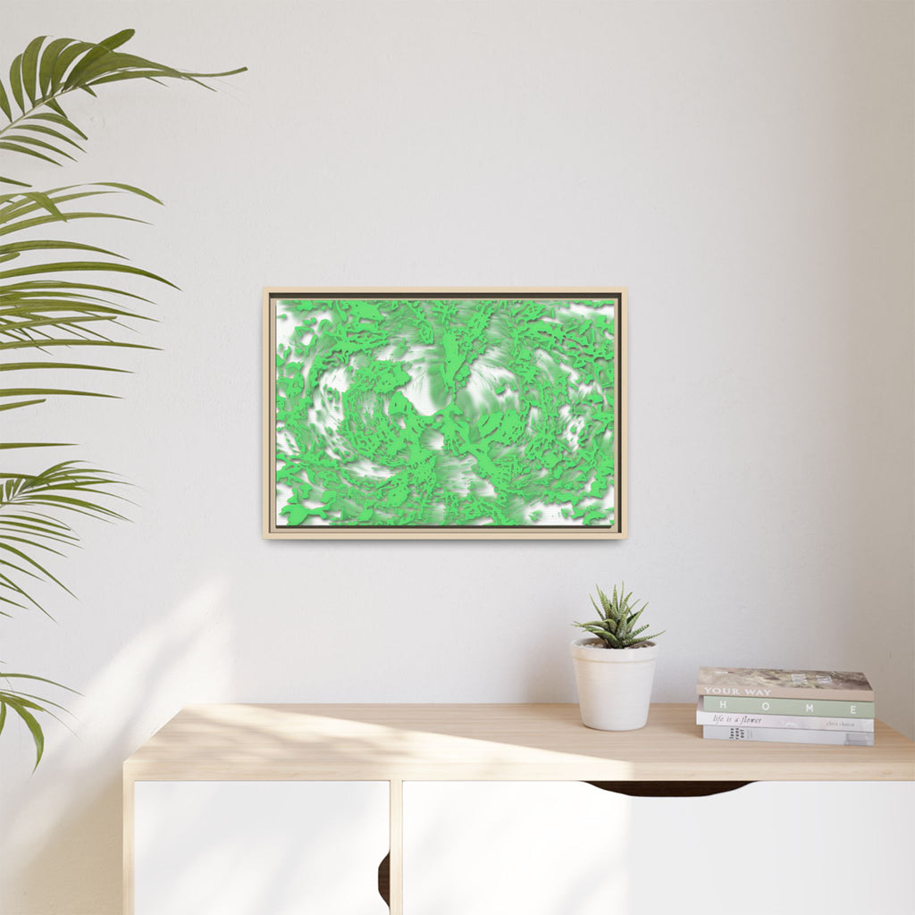 Framed Canvas Art - Tracers Green