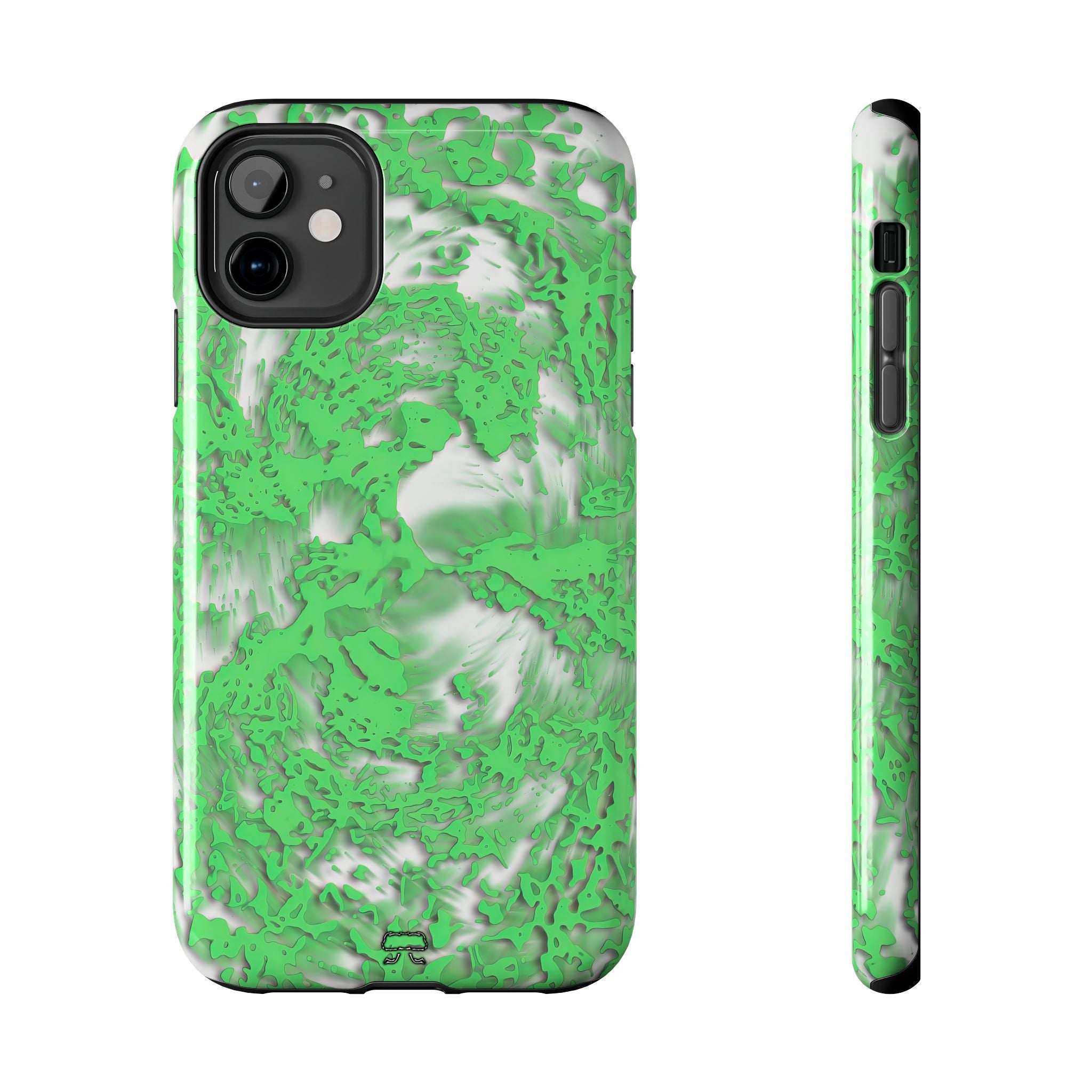 iPhones 11 thru 16 Durable Shockproof Case - Tracers Green