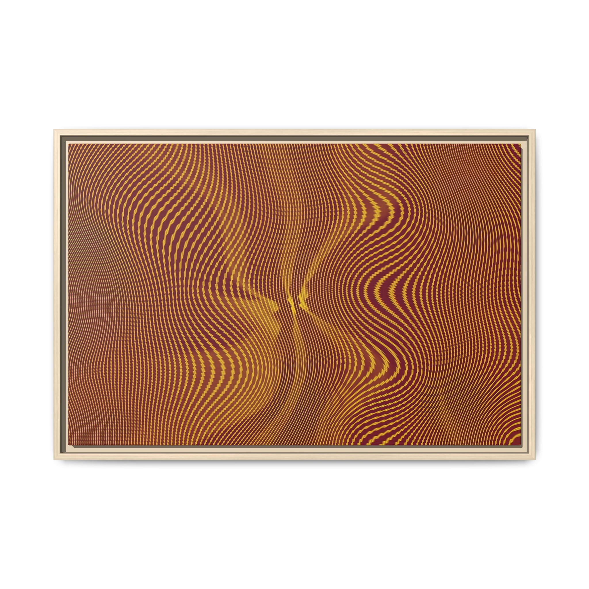 Framed Canvas Art — "Sun Spots Gold"