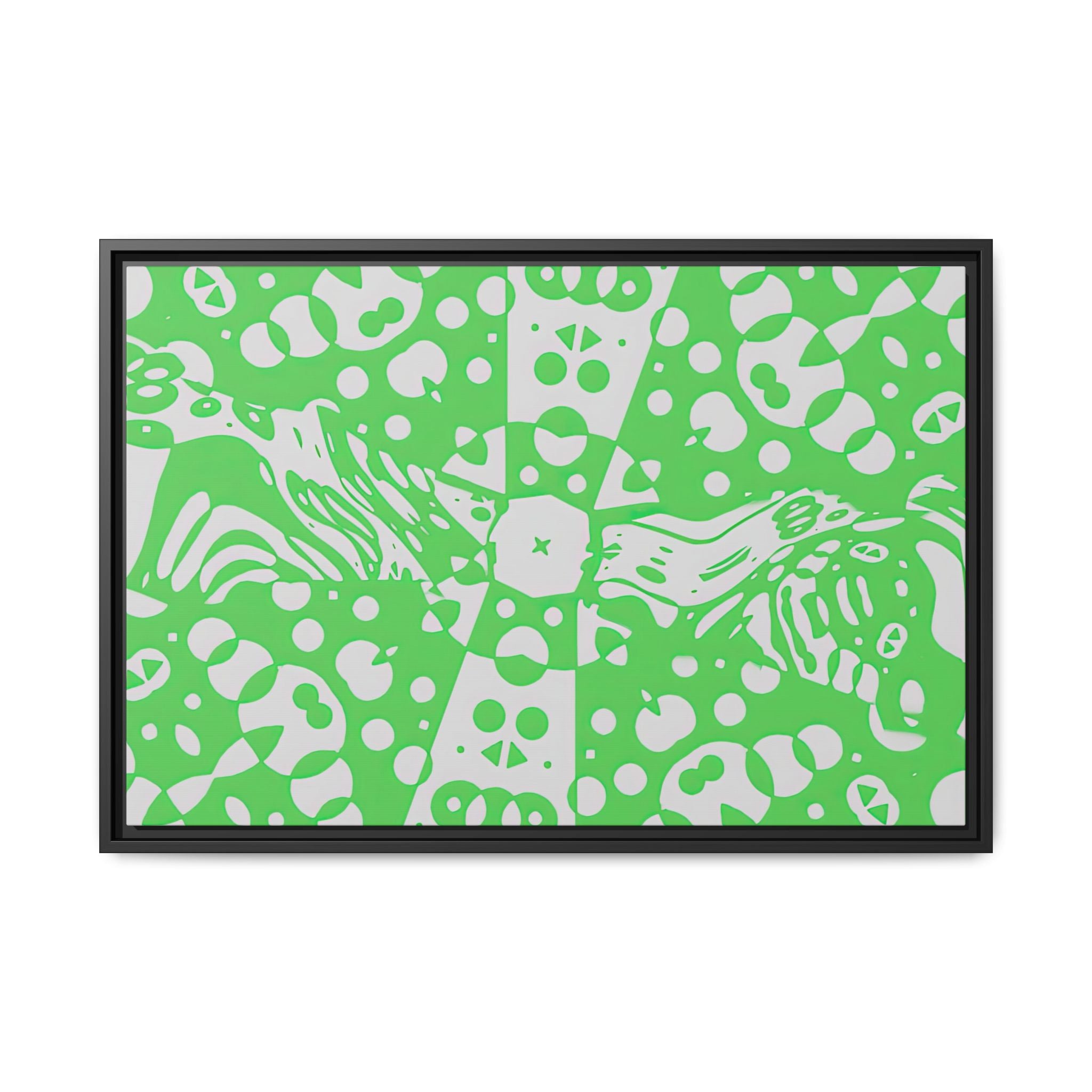 Framed Canvas Art - Aztec G