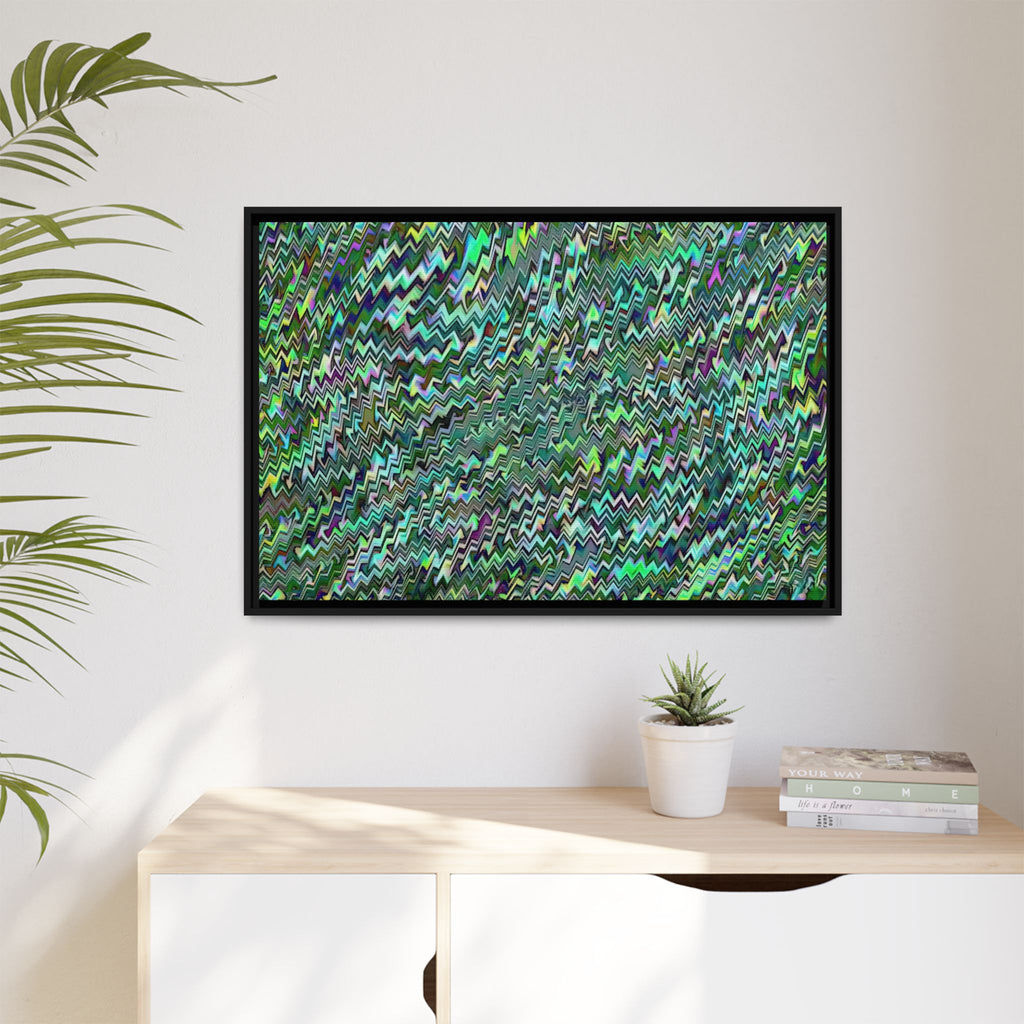 Framed Canvas Art — "GR Jagged"