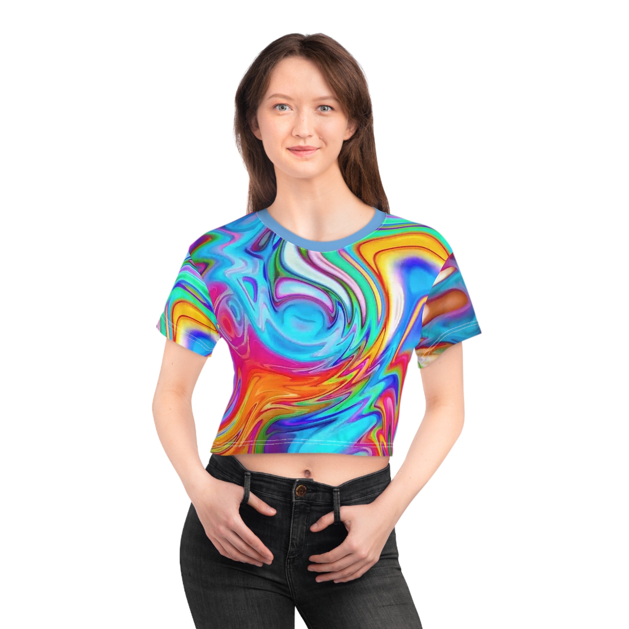 Crop Tee "Metatonal" (AOP)