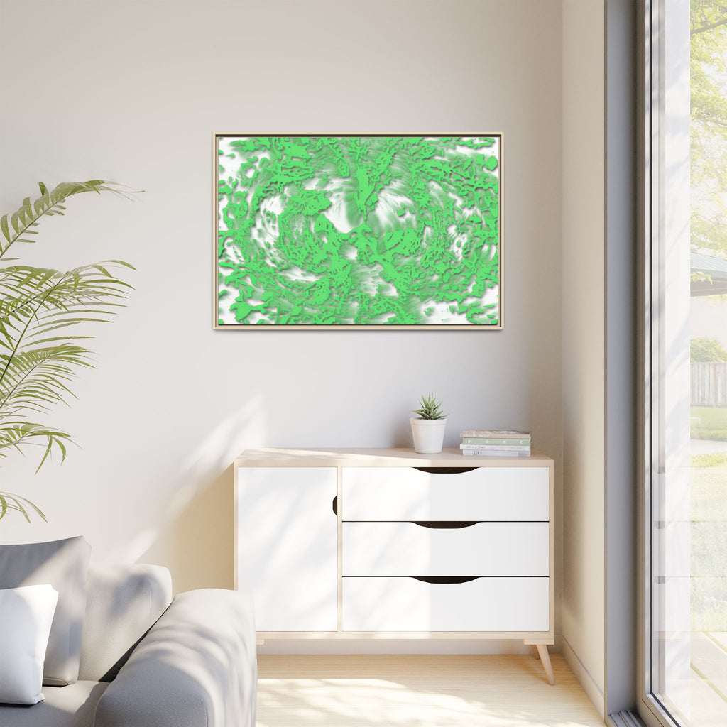 Framed Canvas Art - Tracers Green